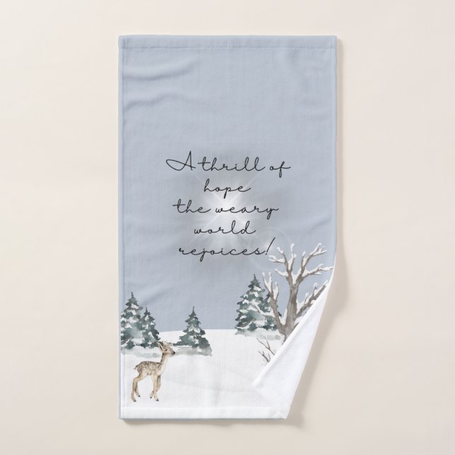 Weihnachts-Carol lyrische Handtuch (Handtuch)