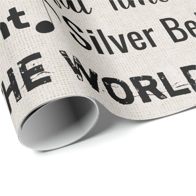 Weihnachts-Carols Titles Geschenkpapier (Rolleneckpunkt)