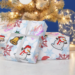 Weihnachts-Cartoon-Geschenkpapier Geschenkpapier
