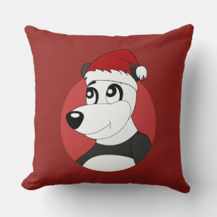 Weihnachts-Cartoon mit niedlichem Panda-Bärenwurf Kissen