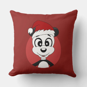 Weihnachts-Cartoon mit niedlichem Panda-Bärenwurf Kissen