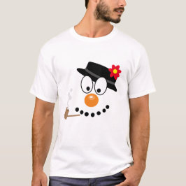 Weihnachts-Cartoon Snowman T-Shirt