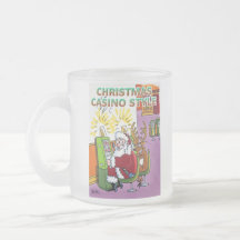 Weihnachts Casino Stil mattierte Tasse