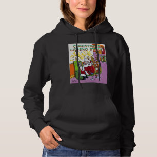 Weihnachts Casino Style Frauen schwarzer Hoodie