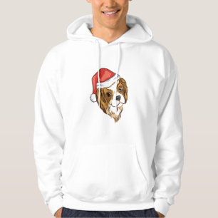 Weihnachts-Cavalier-König-Charles-Spaniel mit Weih Hoodie