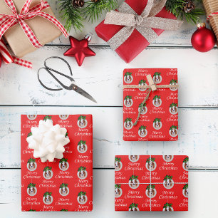 Weihnachts-Cavalier Spaniel Ornaments Geschenkpapi Geschenkpapier Set