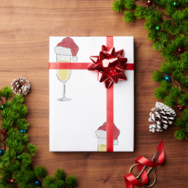 Weihnachts Champagne Lover Festlich Geschenkpapier