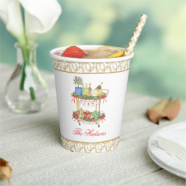 Weihnachts-Champagner-Bar Pappbecher