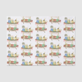 Weihnachts-Champagner-Bar Seidenpapier