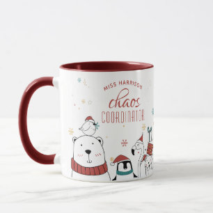 Weihnachts-Chaos-Koordinator Personalisierter Kaff Tasse