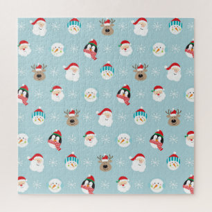 Weihnachts-Charakterköpfe: Feierliche Wrap