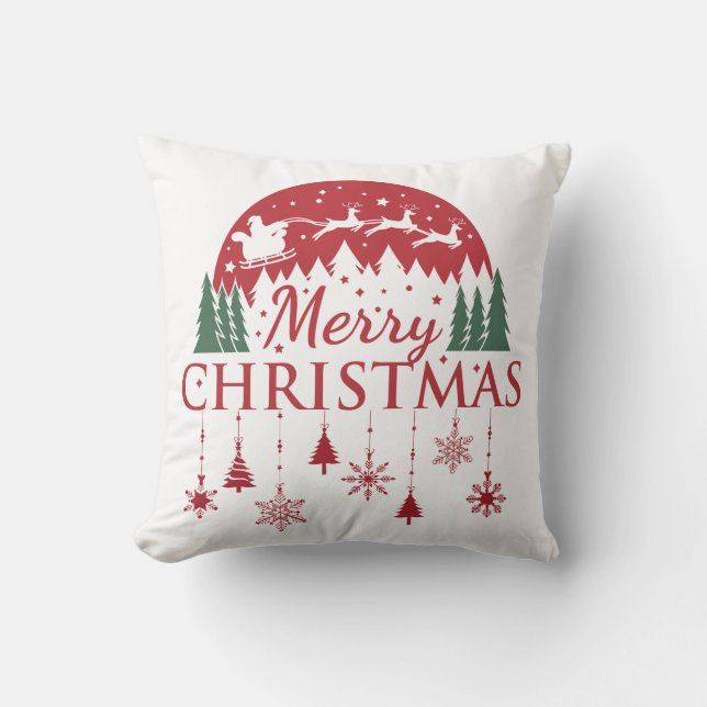 Weihnachts-Charm-Kissen Kissen (Vorderseite)
