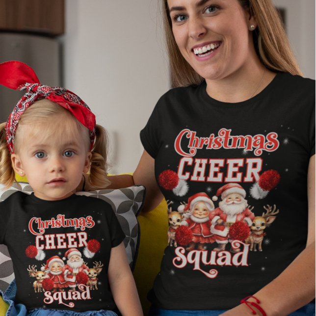 Weihnachts-Cheer-Squad, Cheerleader Group Matching T-Shirt (Von Creator hochgeladen)