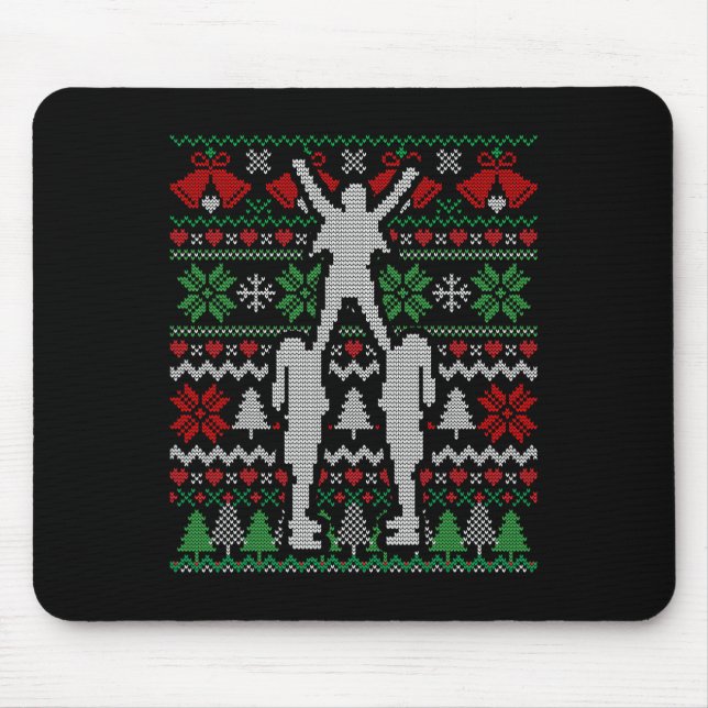 Weihnachts-Cheerleader-Geschenk Mousepad (Vorne)