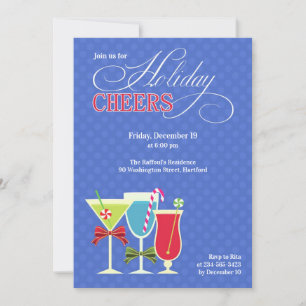 Weihnachts-Cheers Holiday Cocktail Party Einladung