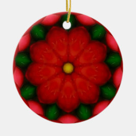 Weihnachts-Chef-Fraktal Keramik Ornament