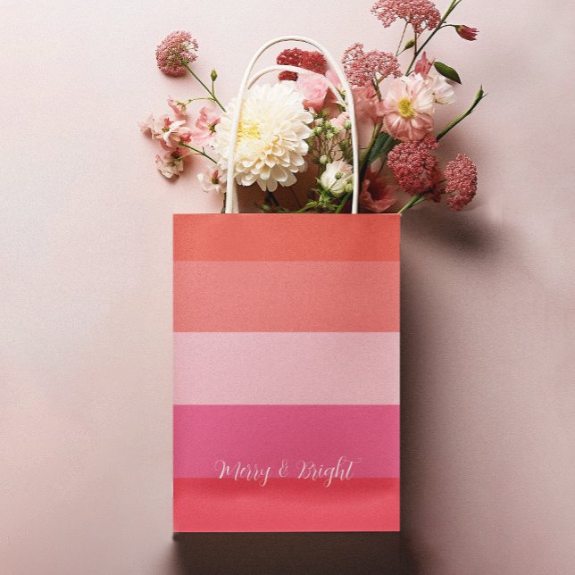 Weihnachts Chef Red Stripes Urlaub Mittlere Geschenktüte (Von Creator hochgeladen)