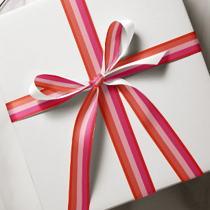 Weihnachts Chef Red Stripes Urlaub Satinband