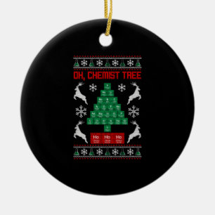 Weihnachts-Chemie Oh Chemie-Chemie-Geschenk des Ch Keramik Ornament