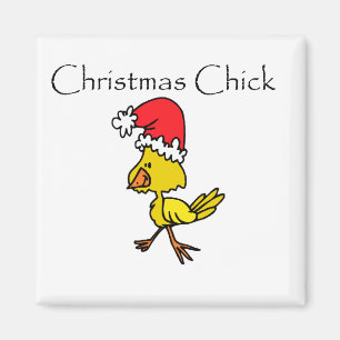 Weihnachts-Chick-Shirts und Geschenke Magnet
