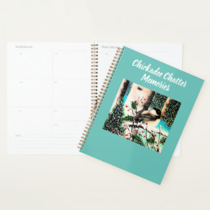 Weihnachts-Chickadee-Chat Notepad Planer