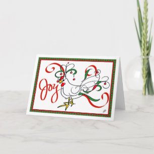 Weihnachts-Chicken-Feiertag-Jochkarte Feiertagskarte