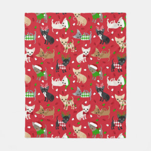 Weihnachts Chihuahua Alle Coats Fleecedecke