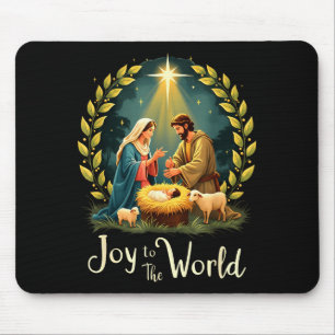 Weihnachts-Christi-Geburt Jesu Freude Zu Mousepad