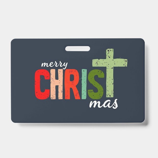 Weihnachts-Christlicher Text Inspiration Ausweis (Vorderseite)