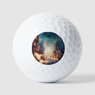 Weihnachts-City-Straße (2) Golfball