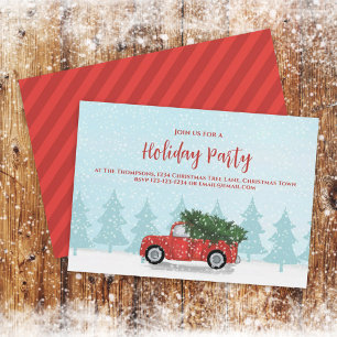 Weihnachts-Classic-Truck-Party Einladung