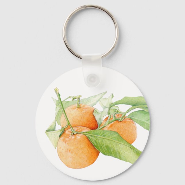 Weihnachts-Clementines-Schlüsselanhänger Schlüsselanhänger (Vorderseite)