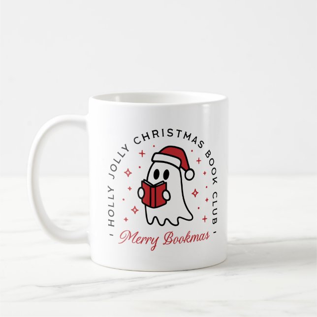 Weihnachts-Club Geist frohe Buchmacher-Preppy Kaffeetasse (Links)