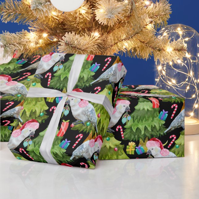 Weihnachts-Cockatoo-Muster-Papier Geschenkpapier (Feiertage)