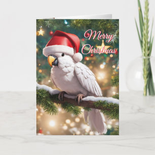 Weihnachts-Cockatoo-Urlaubskarte Feiertagskarte