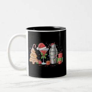 Weihnachts-Cocktail Espresso Martini Trinkparty Zweifarbige Tasse