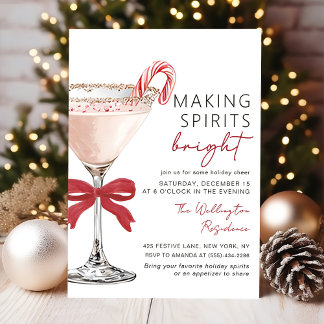 Weihnachts-Cocktail-Feier-Einladung Einladung