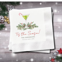 Weihnachts-Cocktail-Feierparty-Martini-Papier