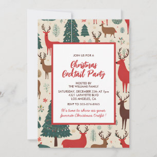 Weihnachts-Cocktailparty-Einladung Einladung