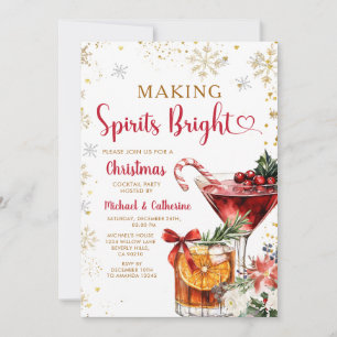 Weihnachts-Cocktailparty 'Geister aufhellen' Einladung
