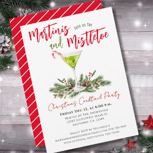 Weihnachts-Cocktailparty-Martini-Festgetränke Einladung