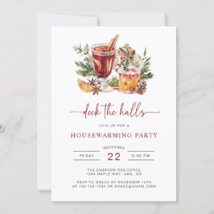 Weihnachts-Cocktailparty-Urlaubseinladung Einladung