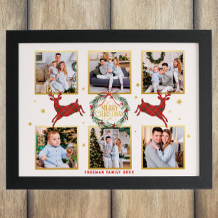 Weihnachts-Collage Familie Sake Printwerbung Fotodruck