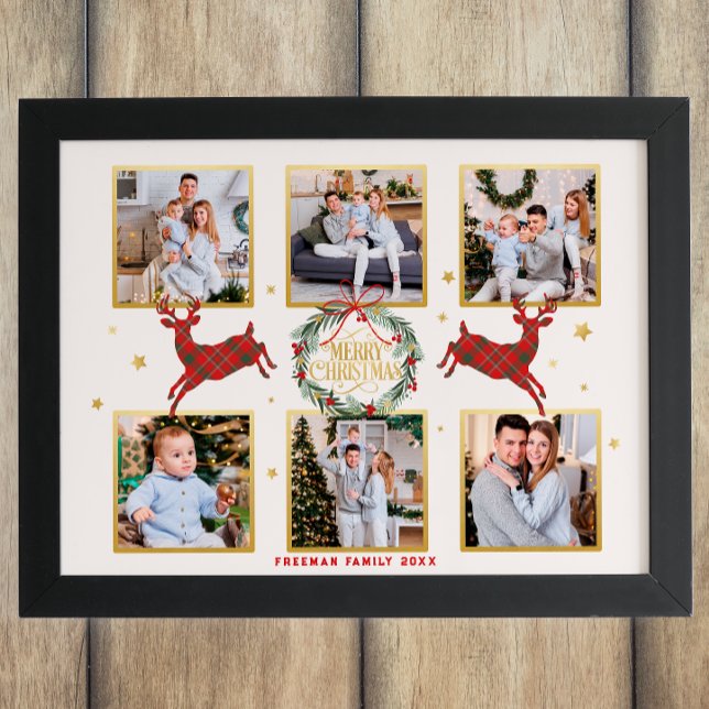 Weihnachts-Collage Familie Sake Printwerbung Fotodruck (Christmas Family Keepsake)