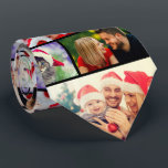 Weihnachts-Collage-Wiedersehen Krawatte<br><div class="desc">Was für eine große Überraschung für diese Weihnachtsfamilie Wiedersehen! Personalisieren Sie diese moderne trendige Foto Collage Hals Krawatte mit 4 Lieblings-Fotos Ihrer Lieben und machen Sie dies zu einem wahren Geschenk,  das sicherlich ein Lächeln zu jedem Papa,  Großdad oder Lieblings-Onkel bringen wird.</div>