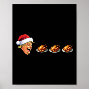 Weihnachts-Computerspiel Trump-Gesicht isst Trutha Poster