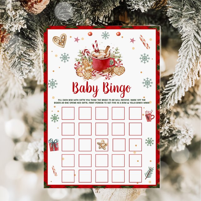 Weihnachts-Cookie Baby Bingo Baby Showcard Einladung (Von Creator hochgeladen)
