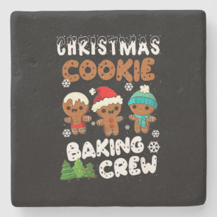 Weihnachts-Cookie Backen Crew Weihnachten Weihnach Steinuntersetzer