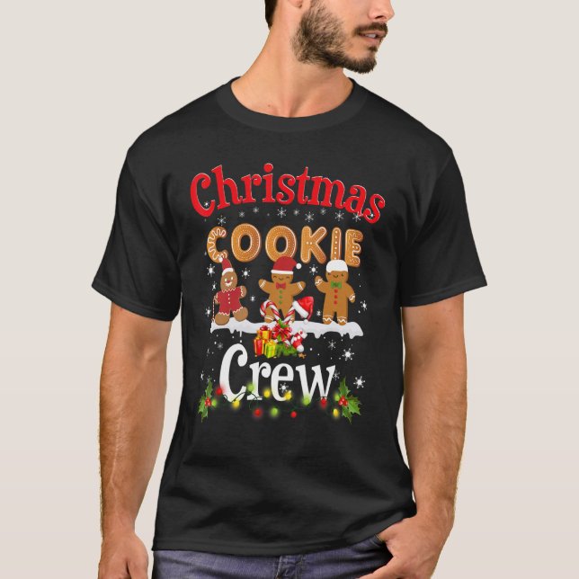 Weihnachts-Cookie Backen Crew Xmas Cookie Exchange T-Shirt (Vorderseite)