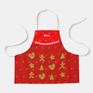 Weihnachts-Cookie Crew-Lebkuchen Pals-Red S Schürze